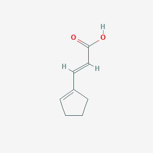 molecular formula C8H10O2 B3433438 3-(Cyclopent-1-en-1-yl)prop-2-enoic acid CAS No. 2931-27-3