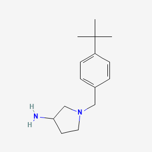 1-[(4-Tert-butylphenyl)methyl]pyrrolidin-3-amine