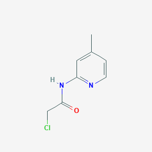 molecular formula C8H9ClN2O B3433511 2-chloro-N-(4-methylpyridin-2-yl)acetamide CAS No. 36145-30-9