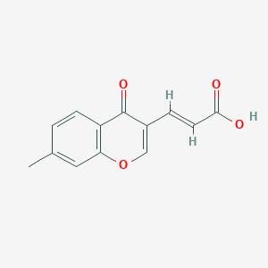 molecular formula C13H10O4 B3433553 (2E)-3-(7-Methyl-4-oxo-4H-chromen-3-YL)acrylic acid CAS No. 382636-47-7