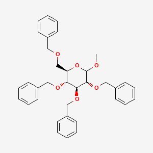 molecular formula C35H38O6 B3433576 Methyl 2,3,4,6-tetra-O-benzyl-D-glucopyranoside CAS No. 3879-79-6