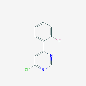 molecular formula C10H6ClFN2 B3433586 4-Chloro-6-(2-fluorophenyl)pyrimidine CAS No. 405930-66-7