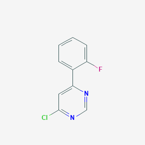 B3433586 4-Chloro-6-(2-fluorophenyl)pyrimidine CAS No. 405930-66-7