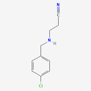 molecular formula C10H11ClN2 B3433605 3-(4-Chloro-Benzylamino)-Propionitrile CAS No. 41832-87-5