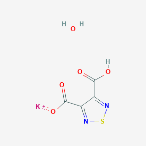 molecular formula C4H3KN2O5S B3433631 Potassium 4-carboxy-1,2,5-thiadiazole-3-carboxylate Hydrate CAS No. 462651-65-6