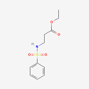 molecular formula C11H15NO4S B3433702 Ethyl 3-benzenesulfonamidopropanoate CAS No. 51786-12-0