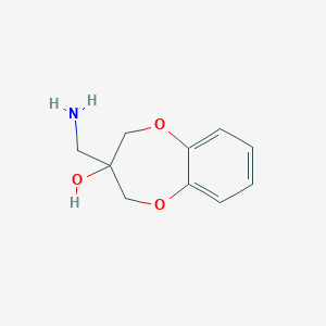 3-(aminomethyl)-3,4-dihydro-2H-1,5-benzodioxepin-3-ol