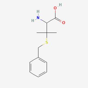 molecular formula C12H17NO2S B3433748 3-(Benzylthio)valine CAS No. 75323-55-6