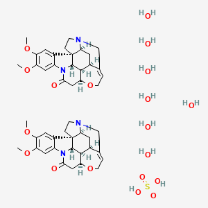 molecular formula C46H68N4O19S B3433817 Brucine sulfate heptahydrate CAS No. 5787-00-8