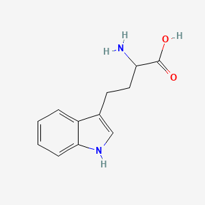 molecular formula C12H14N2O2 B3433886 D,L-同型色氨酸 CAS No. 6245-92-7