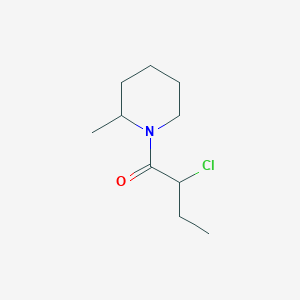 molecular formula C10H18ClNO B3433898 2-Chloro-1-(2-methylpiperidin-1-yl)butan-1-one CAS No. 63177-39-9