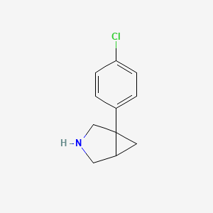 molecular formula C11H12ClN B3433943 1-(4-Chlorophenyl)-3-azabicyclo[3.1.0]hexane CAS No. 67644-29-5