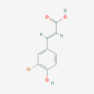 molecular formula C9H7BrO3 B3433949 3-Bromo-4-hydroxycinnamic acid CAS No. 67808-77-9