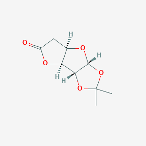 molecular formula C9H12O5 B3433980 1,2-O-isopropylidene-alpha-D-5-deoxyglucurono-6,3-lactone CAS No. 7057-10-5