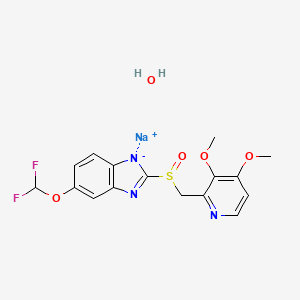 molecular formula C16H16F2N3NaO5S B3433990 Pantoprazole sodium hydrate CAS No. 718635-09-7