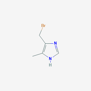 molecular formula C5H7BrN2 B3434031 1H-Imidazole, 5-(bromomethyl)-4-methyl- CAS No. 72836-00-1