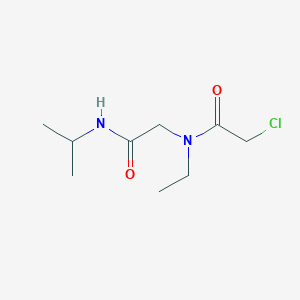 2-chloro-N-ethyl-N-{[(propan-2-yl)carbamoyl]methyl}acetamide
