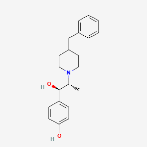 B3434081 4-[(1R,2R)-2-(4-Benzylpiperidin-1-yl)-1-hydroxypropyl]phenol CAS No. 74991-34-7