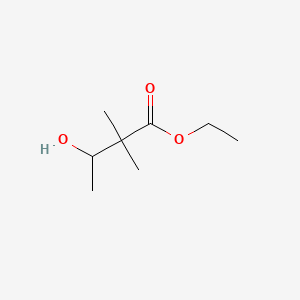 molecular formula C8H16O3 B3434084 Ethyl 3-hydroxy-2,2-dimethylbutanoate CAS No. 7505-94-4