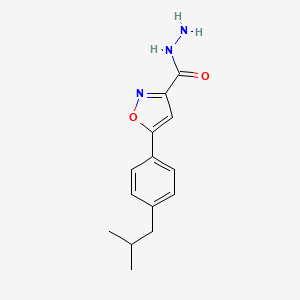 5-(4-Isobutylphenyl)isoxazole-3-carbohydrazide