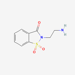 molecular formula C9H10N2O3S B3434119 2-(2-Aminoethyl)-1,1-dioxo-1,2-benzothiazol-3-one CAS No. 771583-00-7