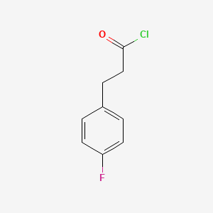 molecular formula C9H8ClFO B3434125 3-(4-Fluorophenyl)propionyl chloride CAS No. 772-70-3