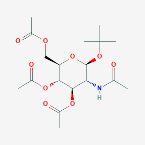molecular formula C18H29NO9 B3434131 tert-Butyl 2-acetamido-3,4,6-tri-O-acetyl-2-deoxy-b-D-glucopyranoside CAS No. 7772-86-3