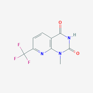 molecular formula C9H6F3N3O2 B3434137 1-methyl-7-(trifluoromethyl)-1H,2H,3H,4H-pyrido[2,3-d]pyrimidine-2,4-dione CAS No. 779352-05-5