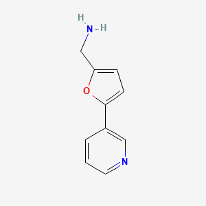 molecular formula C10H10N2O B3434186 (5-(吡啶-3-基)呋喃-2-基)甲胺 CAS No. 837376-48-4
