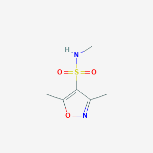 molecular formula C6H10N2O3S B3434195 N,3,5-trimethyl-1,2-oxazole-4-sulfonamide CAS No. 847744-25-6