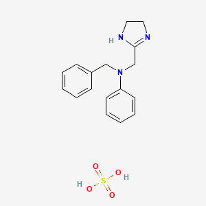 molecular formula C17H21N3O4S B3434204 Antazoline Sulfate CAS No. 84803-70-3