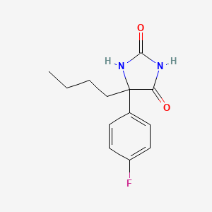 molecular formula C13H15FN2O2 B3434216 5-Butyl-5-(4-fluorophenyl)imidazolidine-2,4-dione CAS No. 852399-93-0
