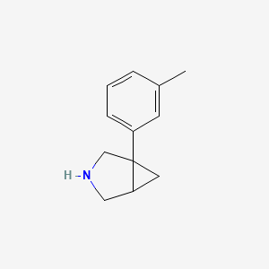 molecular formula C12H15N B3434232 1-(3-Methylphenyl)-3-azabicyclo[3.1.0]hexane CAS No. 86215-39-6