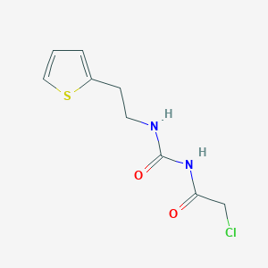 molecular formula C9H11ClN2O2S B3434241 2-chloro-N-{[(2-thien-2-ylethyl)amino]carbonyl}acetamide CAS No. 871909-82-9