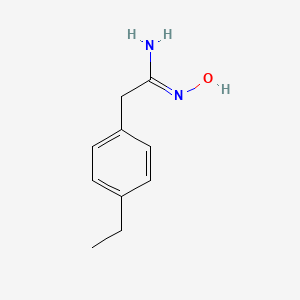 molecular formula C10H14N2O B3434326 2-(4-ethylphenyl)-N'-hydroxyethanimidamide CAS No. 885957-22-2