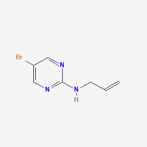 molecular formula C7H8BrN3 B3434335 Allyl-(5-bromo-pyrimidin-2-YL)-amine CAS No. 886365-97-5