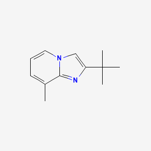 molecular formula C12H16N2 B3434347 2-Tert-butyl-8-methylimidazo[1,2-a]pyridine CAS No. 887360-64-7