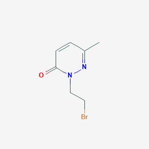 molecular formula C7H9BrN2O B3434369 3-methyl-1-(2-bromoethyl)-1,6-dihydro-1H-pyridazin-6-one CAS No. 89856-45-1