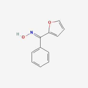 B3434412 N-[furan-2-yl(phenyl)methylidene]hydroxylamine CAS No. 91137-23-4