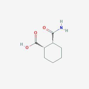 B3434416 (1S,2R)-2-carbamoylcyclohexane-1-carboxylic acid CAS No. 92116-89-7