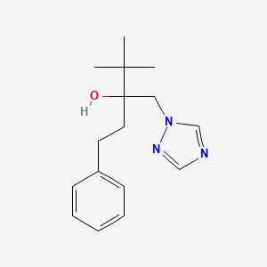 B3434565 4,4-Dimethyl-1-phenyl-3-(1,2,4-triazol-1-ylmethyl)pentan-3-ol CAS No. 97821-63-1