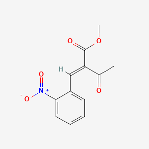 molecular formula C12H11NO5 B3434627 Methyl 2-(2-nitrobenzylidene)acetoacetate CAS No. 111304-29-1