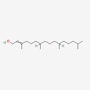 molecular formula C20H40O B3434643 3,7,11,15-Tetramethylhexadec-2-en-1-ol CAS No. 123164-54-5