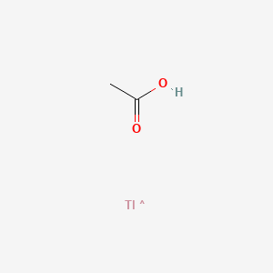 molecular formula C2H4O2Tl B3434693 Thallium triacetate CAS No. 15843-14-8
