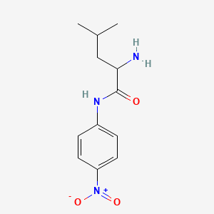 molecular formula C12H17N3O3 B3434699 2-Amino-4-methyl-N-(4-nitrophenyl)pentanamide CAS No. 16010-99-4