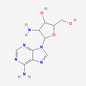 molecular formula C10H14N6O3 B3434745 9-(2-Amino-2-deoxy-d-xylofuranosyl) adenine CAS No. 24807-84-9