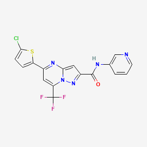 molecular formula C17H9ClF3N5OS B3435073 5-(5-chloro-2-thienyl)-N-3-pyridinyl-7-(trifluoromethyl)pyrazolo[1,5-a]pyrimidine-2-carboxamide 