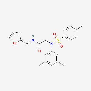 molecular formula C22H24N2O4S B3435142 N~2~-(3,5-dimethylphenyl)-N~1~-(2-furylmethyl)-N~2~-[(4-methylphenyl)sulfonyl]glycinamide 