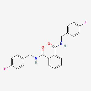 molecular formula C22H18F2N2O2 B3435205 N,N'-bis(4-fluorobenzyl)phthalamide 