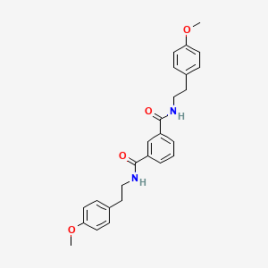 molecular formula C26H28N2O4 B3435248 N,N'-bis[2-(4-methoxyphenyl)ethyl]isophthalamide 